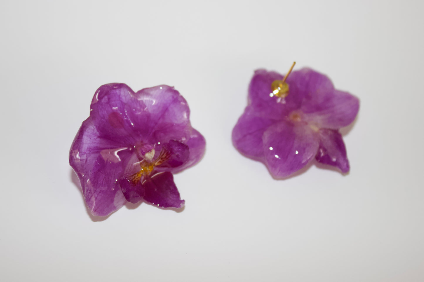 Pure Purple Super Mini Orchid Studs