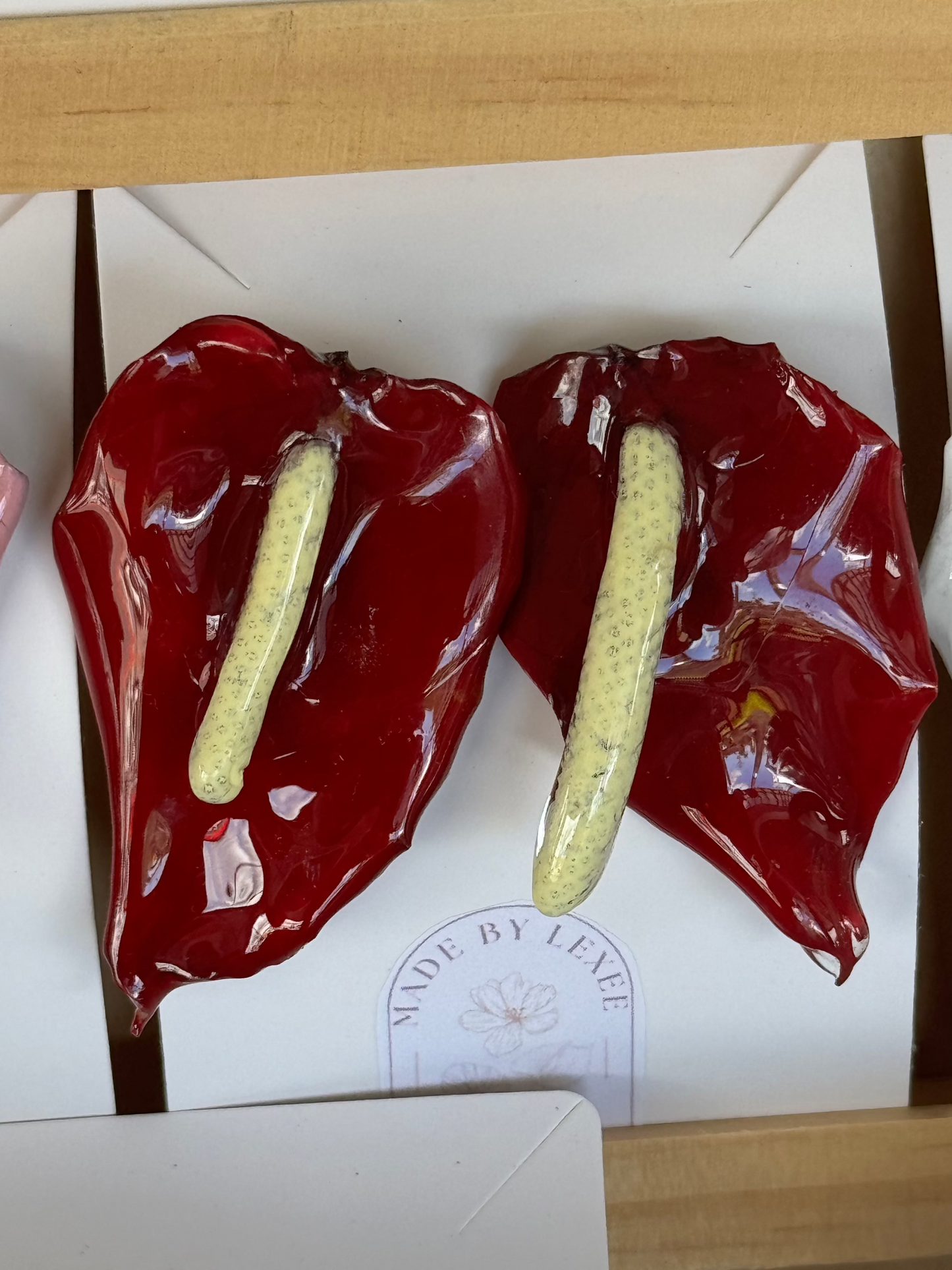 Red Anthurium Dangles