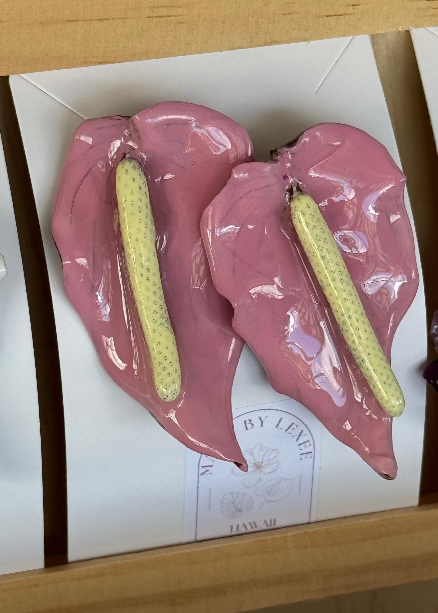 Pink Anthurium Dangles