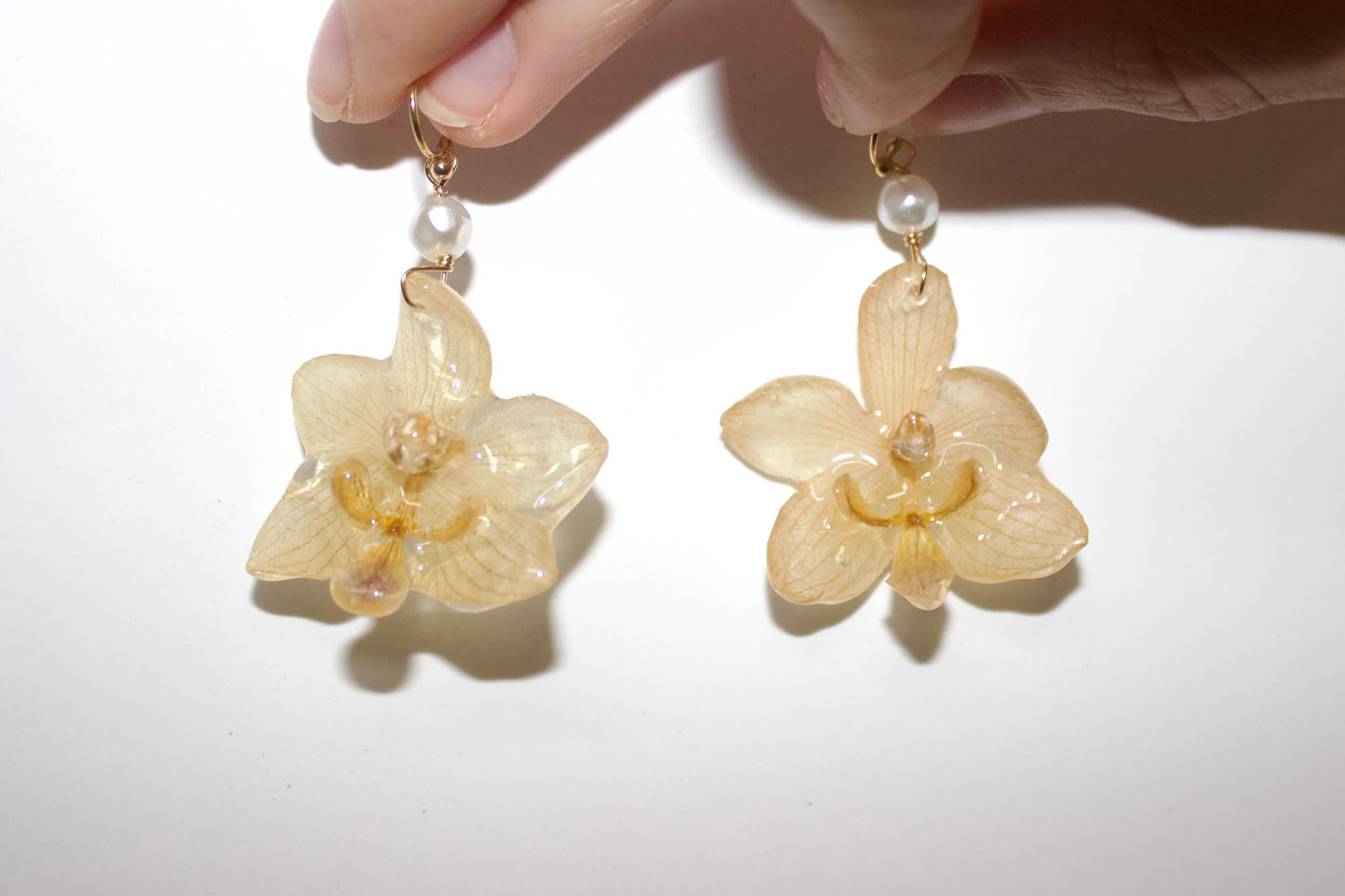 Yellow Super mini Orchid Dangles