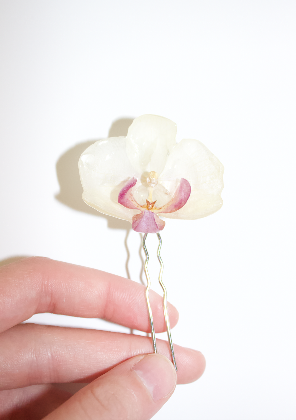 Small Orchid Hair Pin