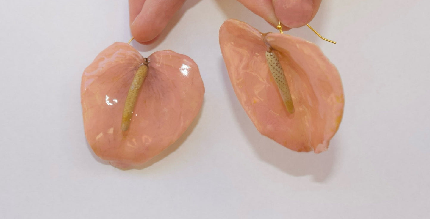 Pink Anthurium Dangles