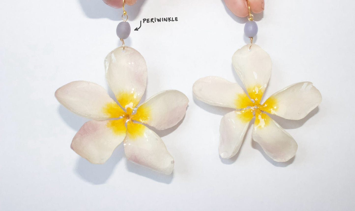 Classic Yellow Plumeria Dangles