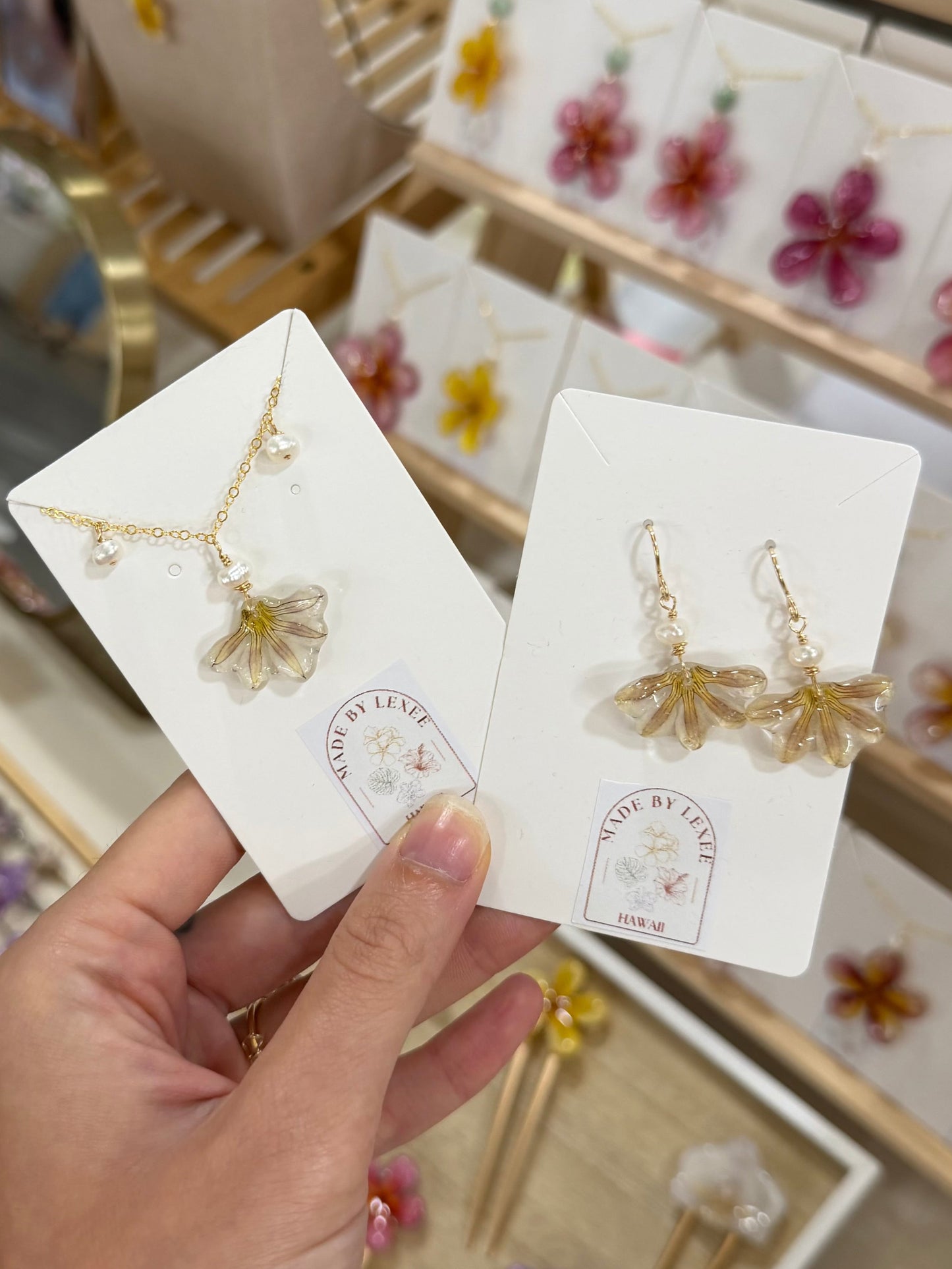 Naupaka Dangle Earrings