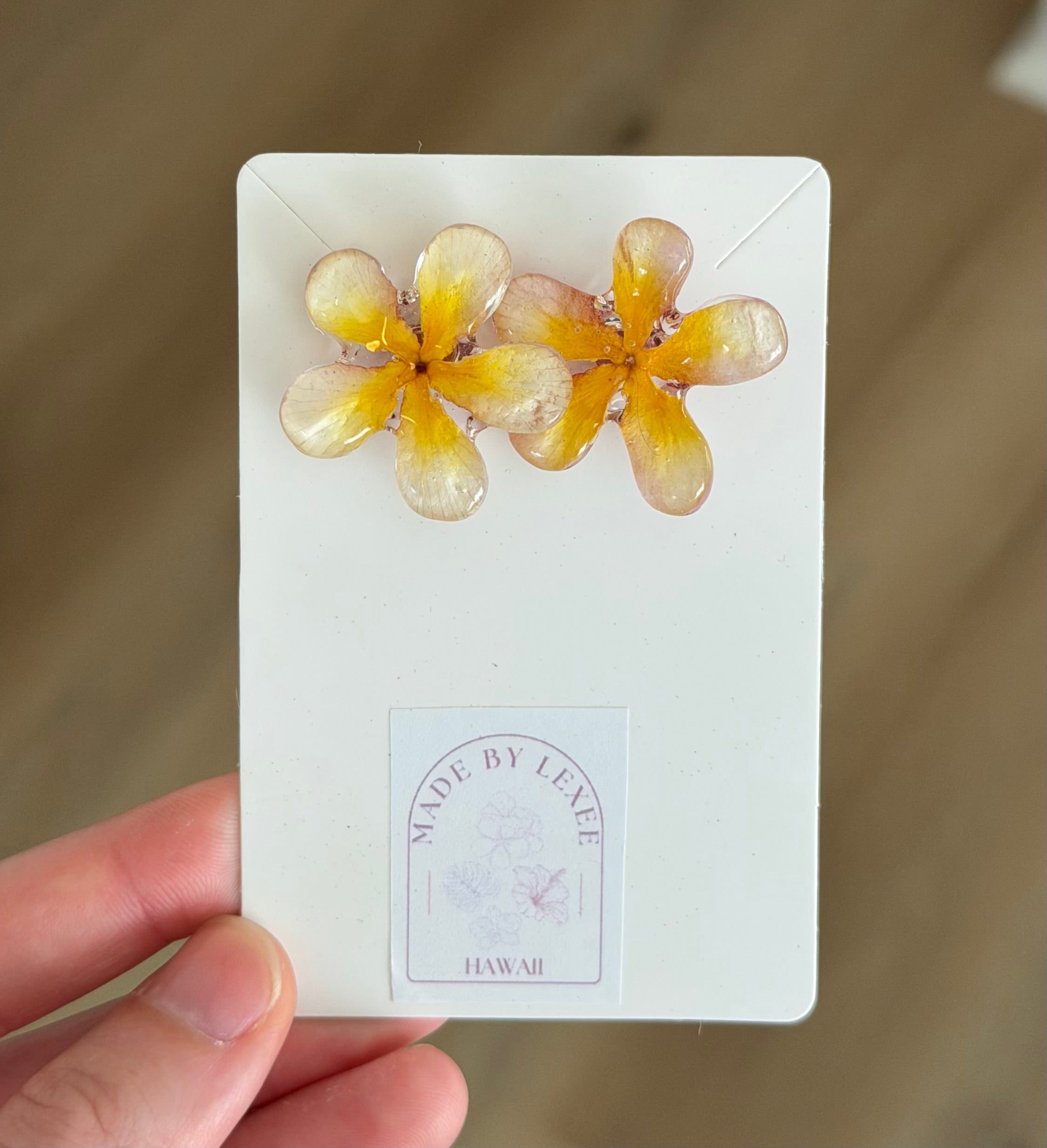 Classic Plumeria Mini Studs – Made By Lexee