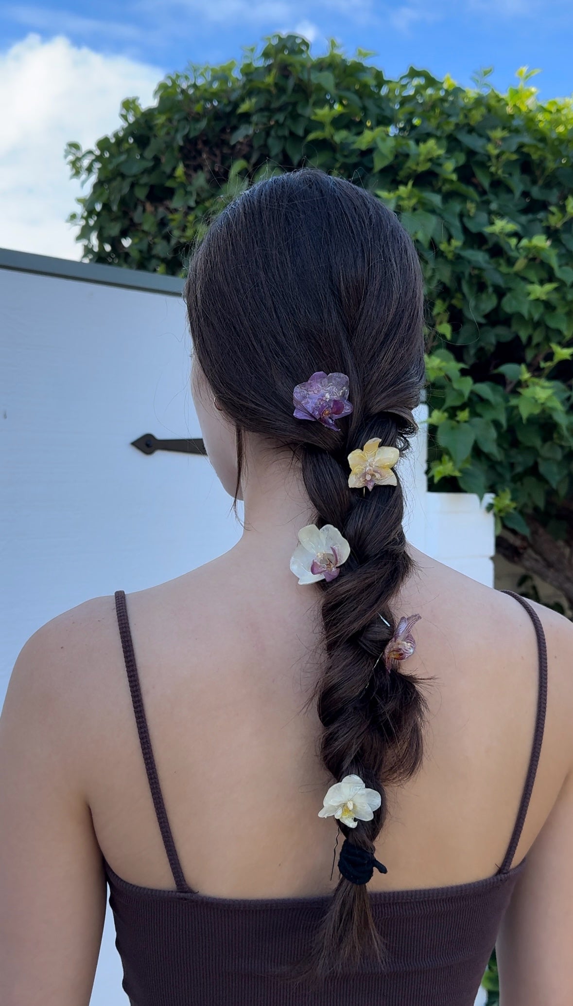 Small Orchid Hair Pin