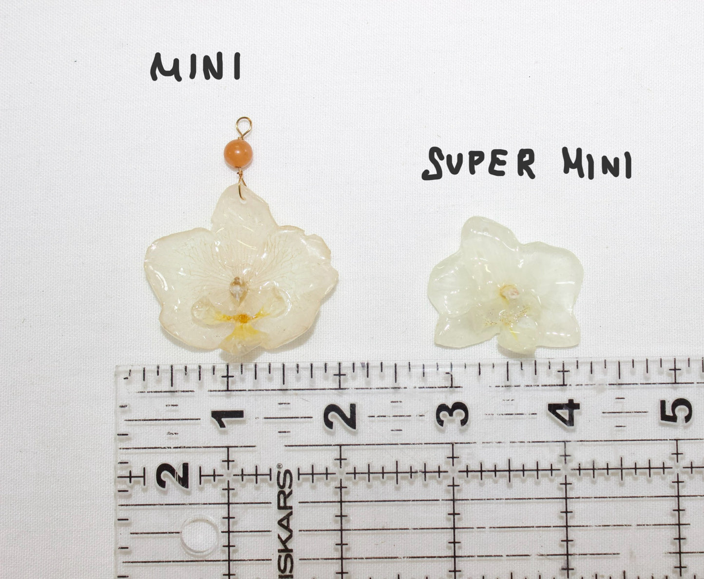 Pure White Super Mini Orchid Necklace